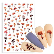 Load image into Gallery viewer, Water Decal Nail Art Decorations Nail Sticker Tattoo Full Cover Beauty Decals Manicure Supplies Accessories  Women Kids Girls Manicure Decoration Nail Art Supplies 3D Self-Adhesive Nail Decals Designer Nail Stickers for Acrylic Nails
