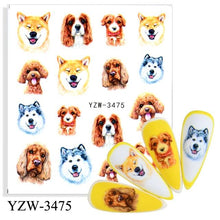 Load image into Gallery viewer, Water Decal Nail Art Decorations Nail Sticker Tattoo Full Cover Beauty Decals Manicure Supplies Accessories  Women Kids Girls Manicure Decoration Nail Art Supplies 3D Self-Adhesive Nail Decals Designer Nail Stickers for Acrylic Nails
