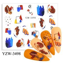 Load image into Gallery viewer, Water Decal Nail Art Decorations Nail Sticker Tattoo Full Cover Beauty Decals Manicure Supplies Accessories  Women Kids Girls Manicure Decoration Nail Art Supplies 3D Self-Adhesive Nail Decals Designer Nail Stickers for Acrylic Nails

