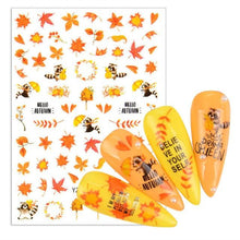 Load image into Gallery viewer, Water Decal Nail Art Decorations Nail Sticker Tattoo Full Cover Beauty Decals Manicure Supplies Accessories  Women Kids Girls Manicure Decoration Nail Art Supplies 3D Self-Adhesive Nail Decals Designer Nail Stickers for Acrylic Nails
