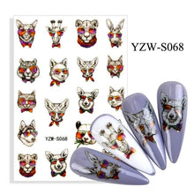 Load image into Gallery viewer, Water Decal Nail Art Decorations Nail Sticker Tattoo Full Cover Beauty Decals Manicure Supplies Accessories  Women Kids Girls Manicure Decoration Nail Art Supplies 3D Self-Adhesive Nail Decals Designer Nail Stickers for Acrylic Nails
