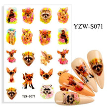 Load image into Gallery viewer, Water Decal Nail Art Decorations Nail Sticker Tattoo Full Cover Beauty Decals Manicure Supplies Accessories  Women Kids Girls Manicure Decoration Nail Art Supplies 3D Self-Adhesive Nail Decals Designer Nail Stickers for Acrylic Nails
