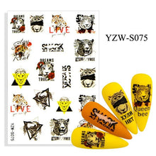 Load image into Gallery viewer, Water Decal Nail Art Decorations Nail Sticker Tattoo Full Cover Beauty Decals Manicure Supplies Accessories  Women Kids Girls Manicure Decoration Nail Art Supplies 3D Self-Adhesive Nail Decals Designer Nail Stickers for Acrylic Nails
