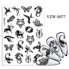 Load image into Gallery viewer, Water Decal Nail Art Decorations Nail Sticker Tattoo Full Cover Beauty Decals Manicure Supplies Accessories  Women Kids Girls Manicure Decoration Nail Art Supplies 3D Self-Adhesive Nail Decals Designer Nail Stickers for Acrylic Nails

