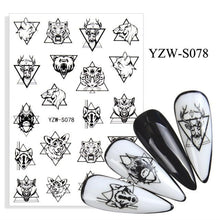 Load image into Gallery viewer, Water Decal Nail Art Decorations Nail Sticker Tattoo Full Cover Beauty Decals Manicure Supplies Accessories  Women Kids Girls Manicure Decoration Nail Art Supplies 3D Self-Adhesive Nail Decals Designer Nail Stickers for Acrylic Nails
