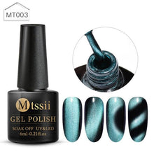 Load image into Gallery viewer, Popular Cat Eye Gel Nail Polish Magnetic Colorful UV Rainbow Gel Fashion Charming Effect Modern Design
