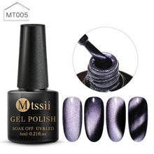 Load image into Gallery viewer, Popular Cat Eye Gel Nail Polish Magnetic Colorful UV Rainbow Gel Fashion Charming Effect Modern Design
