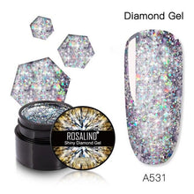 Load image into Gallery viewer, Luxury Modern Crystal Shiny Gel Nail Polish Painting Nails Art Design Diamond Manicure Gel Luxury Design For Women and Girls
