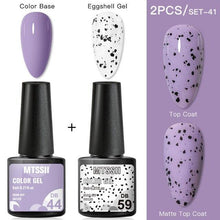 Load image into Gallery viewer, Luxury Gel Nail Polish Permanent Glossy Matte Egg Effect Elegant Stylish Eggshell Design For Women And Lady Nail Gel
