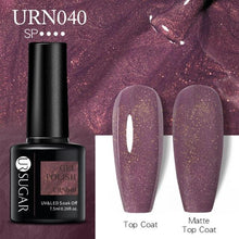 Load image into Gallery viewer, Matte Pink Blue Gel Nail Polish Semi Permanent LED Nail Art Design Elegant Warm Colors For Womens
