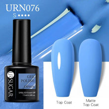 Load image into Gallery viewer, Matte Pink Blue Gel Nail Polish Semi Permanent LED Nail Art Design Elegant Warm Colors For Womens
