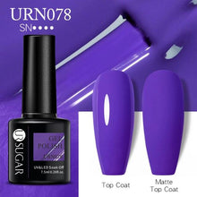 Load image into Gallery viewer, Matte Pink Blue Gel Nail Polish Semi Permanent LED Nail Art Design Elegant Warm Colors For Womens
