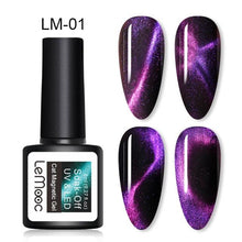 Load image into Gallery viewer, Luxury 5D Cat Magnetic Gel Nail Polish Black Chameleon UV Nail Gel Professional Manicure For Womens
