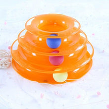 Load image into Gallery viewer, Pet Cat Toy Training Amusement Plate Kitten Tower Tracks Disc Cat Intelligence Amusement Triple Disc tumbler  Fish Animal Toy For Small Dogs Wiggle Fish Catnip Toys Motion Kitten Toy Plush Interactive Cat Toys for Cat Exercise
