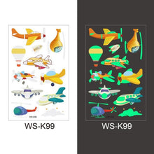 Load image into Gallery viewer, Luminous Tattoo Stickers Temporary Animal Tattoos Glow Paste on Face Arm Leg Fluorescent Waterproof Fake Tattoo For Kids Girls

