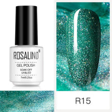Load image into Gallery viewer, Luxury Womens Pink Shiny Nail Gel Polish Varnish Permanent UV Gel Popular High Quality Colorful Nail Polish
