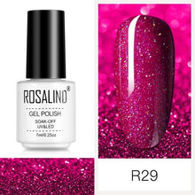 Load image into Gallery viewer, Luxury Womens Pink Shiny Nail Gel Polish Varnish Permanent UV Gel Popular High Quality Colorful Nail Polish
