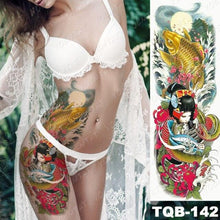 Load image into Gallery viewer, Full Women Man Realistic Waterproof Temporary Tattoo Tiger Stickers Luxury Big Design For Arm Thigh
