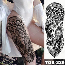 Load image into Gallery viewer, Full Women Man Realistic Waterproof Temporary Tattoo Tiger Stickers Luxury Big Design For Arm Thigh
