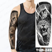 Load image into Gallery viewer, Full Women Man Realistic Waterproof Temporary Tattoo Tiger Stickers Luxury Big Design For Arm Thigh
