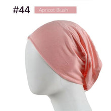 Load image into Gallery viewer, New Winter Autumn Soft Solid Color Inner Hijab  Cap Lightweight Muslim Turban Elegant Hijab Caps Hat Islam Under Scarf  Undercap Bonnet Color Soft Jersey Stretch Hijab's Tube Cap Hat Hijab Bonnet Muslim Women Scarf Turbans Head For Women
