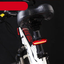 Load image into Gallery viewer, Rechargeable LED USB Mountain Bike Tail Light Taillight Safety Warning Bicycle Rear Light Bicycle Lamp Red High Intensity Rear LED Accessories Fits On Any Road Bikes Helmets
