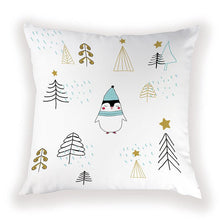 Load image into Gallery viewer, New Year Christmas Decorations Pillows Cover Christmas Décor for Home Christmas Tree Snowflake Snowman Reindeer Home Decor Throw Pillow Case Cushion Cover Santa Merry Christmas Gift Xmas 45x45cm
