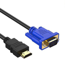 Load image into Gallery viewer, 1.8M HDMI Compatible Cable To VGA Adapter Digital 1080P HDTV With Audio Converter Adapter Gold-Plated HDMI To VGA Connector Cable Compatible For Computer Desktop Laptop PC Monitor Projector HDTV 1.8M
