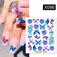 Load image into Gallery viewer, Water Nail Stickers Women Face Sketch Abstract Butterfly Image Sexy Girl Nail Art Decor Sliders Manicures For Nails Decoration Decal Self-Adhesive 3D Wave Design Decoration for Women Girls Tape Nail Art Stickers Decal Decoration
