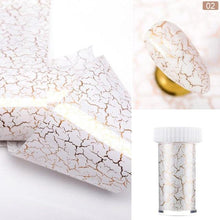Load image into Gallery viewer, Nail Foils Marble Flower Series Iridescent Nail Art Transfer Sticker Paper Slider Nail Water Decal Design Manicures Decorations  Art Manicures Decoration New Gold Nail Transfer Foils for Nail Arts Nails Supply Holographic Effect Nail Art Foil Stickers Hol
