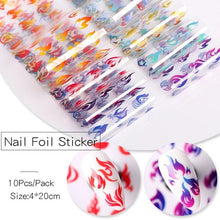 Load image into Gallery viewer, Nail Foils Marble Flower Series Iridescent Nail Art Transfer Sticker Paper Slider Nail Water Decal Design Manicures Decorations  Art Manicures Decoration New Gold Nail Transfer Foils for Nail Arts Nails Supply Holographic Effect Nail Art Foil Stickers Hol
