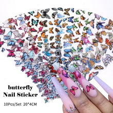 Load image into Gallery viewer, Nail Foils Marble Flower Series Iridescent Nail Art Transfer Sticker Paper Slider Nail Water Decal Design Manicures Decorations  Art Manicures Decoration New Gold Nail Transfer Foils for Nail Arts Nails Supply Holographic Effect Nail Art Foil Stickers Hol
