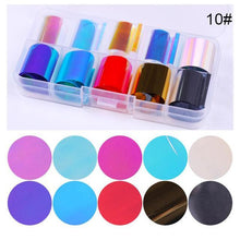Load image into Gallery viewer, Nail Foils Marble Flower Series Iridescent Nail Art Transfer Sticker Paper Slider Nail Water Decal Design Manicures Decorations  Art Manicures Decoration New Gold Nail Transfer Foils for Nail Arts Nails Supply Holographic Effect Nail Art Foil Stickers Hol
