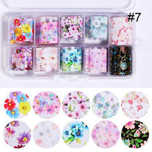 Load image into Gallery viewer, Nail Foils Marble Flower Series Iridescent Nail Art Transfer Sticker Paper Slider Nail Water Decal Design Manicures Decorations  Art Manicures Decoration New Gold Nail Transfer Foils for Nail Arts Nails Supply Holographic Effect Nail Art Foil Stickers Hol
