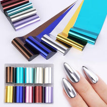 Load image into Gallery viewer, Nail Foils Marble Flower Series Iridescent Nail Art Transfer Sticker Paper Slider Nail Water Decal Design Manicures Decorations  Art Manicures Decoration New Gold Nail Transfer Foils for Nail Arts Nails Supply Holographic Effect Nail Art Foil Stickers Hol
