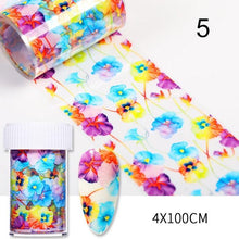 Load image into Gallery viewer, Nail Foils Marble Flower Series Iridescent Nail Art Transfer Sticker Paper Slider Nail Water Decal Design Manicures Decorations  Art Manicures Decoration New Gold Nail Transfer Foils for Nail Arts Nails Supply Holographic Effect Nail Art Foil Stickers Hol
