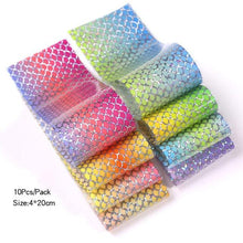 Load image into Gallery viewer, Nail Foils Marble Flower Series Iridescent Nail Art Transfer Sticker Paper Slider Nail Water Decal Design Manicures Decorations  Art Manicures Decoration New Gold Nail Transfer Foils for Nail Arts Nails Supply Holographic Effect Nail Art Foil Stickers Hol
