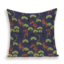 Load image into Gallery viewer, Tiger Cushion Case Autumn Jungle Home Decor Pillows Cases Leopard Printed Animal Throw Pillow Covers Decorative Pillowcase Soft Cushion Covers For Bedroom Sofa Bed Linen Pillow Covers 45X45CM
