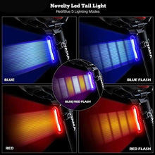 Load image into Gallery viewer, Bike Tail Light Ultra Bright USB Rechargeable LED Bicycle Rear Light 5 Light Mode Headlights High Visibility Bike Rear Light USB Rechargeable LED Bicycle Tail Light Waterproof Cycling Safety Flashlight With Multiple Modes
