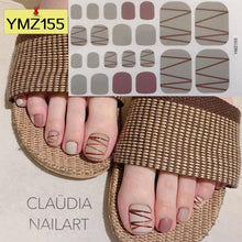 Load image into Gallery viewer, Shiny Toenail Sticker Full Cover Feet Decorations Mixed Patterns Nail Wraps Beauty Design Waterproof Toenail Art Manicure Toe Nail Polish Stickers Glitter Toenail Nail Polish Strips Decals Full Wraps Self Adhesive Toe Nail Tip Full Toe Nail Wraps
