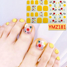 Load image into Gallery viewer, Shiny Toenail Sticker Full Cover Feet Decorations Mixed Patterns Nail Wraps Beauty Design Waterproof Toenail Art Manicure Toe Nail Polish Stickers Glitter Toenail Nail Polish Strips Decals Full Wraps Self Adhesive Toe Nail Tip Full Toe Nail Wraps
