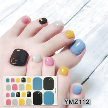 Load image into Gallery viewer, Shiny Toenail Sticker Full Cover Feet Decorations Mixed Patterns Nail Wraps Beauty Design Waterproof Toenail Art Manicure Toe Nail Polish Stickers Glitter Toenail Nail Polish Strips Decals Full Wraps Self Adhesive Toe Nail Tip Full Toe Nail Wraps
