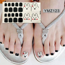 Load image into Gallery viewer, Shiny Toenail Sticker Full Cover Feet Decorations Mixed Patterns Nail Wraps Beauty Design Waterproof Toenail Art Manicure Toe Nail Polish Stickers Glitter Toenail Nail Polish Strips Decals Full Wraps Self Adhesive Toe Nail Tip Full Toe Nail Wraps
