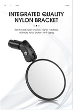 Load image into Gallery viewer, Bike Rear Mirrors Cycling Mobility Scooter Round Handlebar End Mirror Rotatable Adjustable Bicycle Mirror With Safety Rearview Mirror Convex Mirror With Adjustable Handlebar Installation Suitable For Mountain Road Bikes
