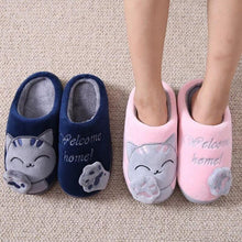 Load image into Gallery viewer, Woman Bedroom Winter Slippers Warm Home Slippers Women Shoes Indoor House Slippers Comfy House Shoes Slip On Memory Foam Bedroom Slippers Indoor Home Shoes
