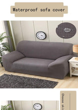 Load image into Gallery viewer, Sofa Cover Waterproof Waffle Sofa Cover All-Inclusive Thick  Sofa Towel Waterproof Sofa Cushion Waterproof Couch Cover Dual Waterproof Sofa Cover Stretch Jacquard Sofa Slipcover Leakproof Furniture Protector For Kids
