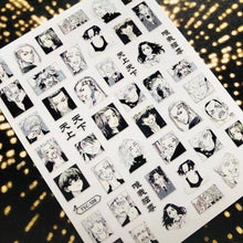 Load image into Gallery viewer, 3D Nail Art Stickers Decal Template Nail Tool Decorations Nail Slider  Metallic Nail Art Stickers Set Love Metal Nail Studs Decals for Women Nail Decorations Accessories Metal Curve Stripe Lines Design Letter Nail Sticker Decoration
