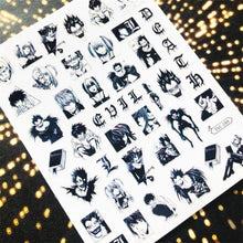 Load image into Gallery viewer, 3D Nail Art Stickers Decal Template Nail Tool Decorations Nail Slider  Metallic Nail Art Stickers Set Love Metal Nail Studs Decals for Women Nail Decorations Accessories Metal Curve Stripe Lines Design Letter Nail Sticker Decoration
