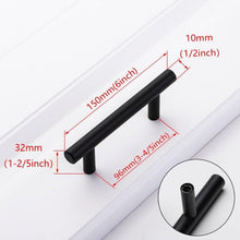 Load image into Gallery viewer, Stainless Steel Kitchen Door Cabinet T Bar Handle Pull Knob cabinet Knobs Furniture Handle Cupboard Drawer Handle Stainless Steel Hollow Bar Drawer Pulls Cupboard Knob for Kitchen Furniture Hardware
