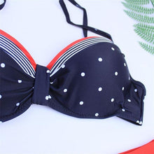 Load image into Gallery viewer, Bikini New 2 Piece Women Swimsuit Women's High Waist Bikini Set Fashion Puff Sleeve Swimwear Set Bathing Suits Solid Color Short Puff Sleeve Summer High Waist Cut Backless Bathing Suit Beachwear
